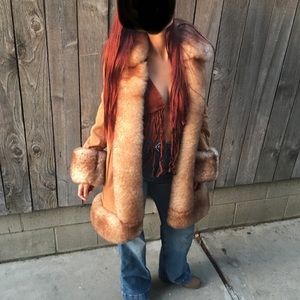 Faux fur penny lane coat